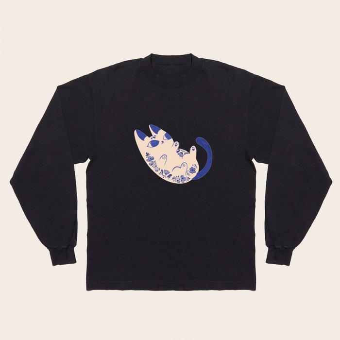 トップス archive border graphic long sleeve Lot 4089 - Border 3x2 Inch Stripe - Navy/Grey | Dant