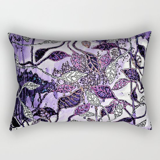 Interlaced Leaves Rectangular Pillow