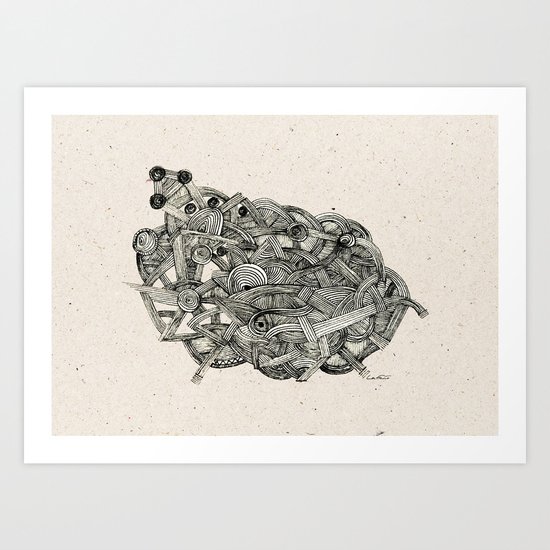 - dark world - Art Print