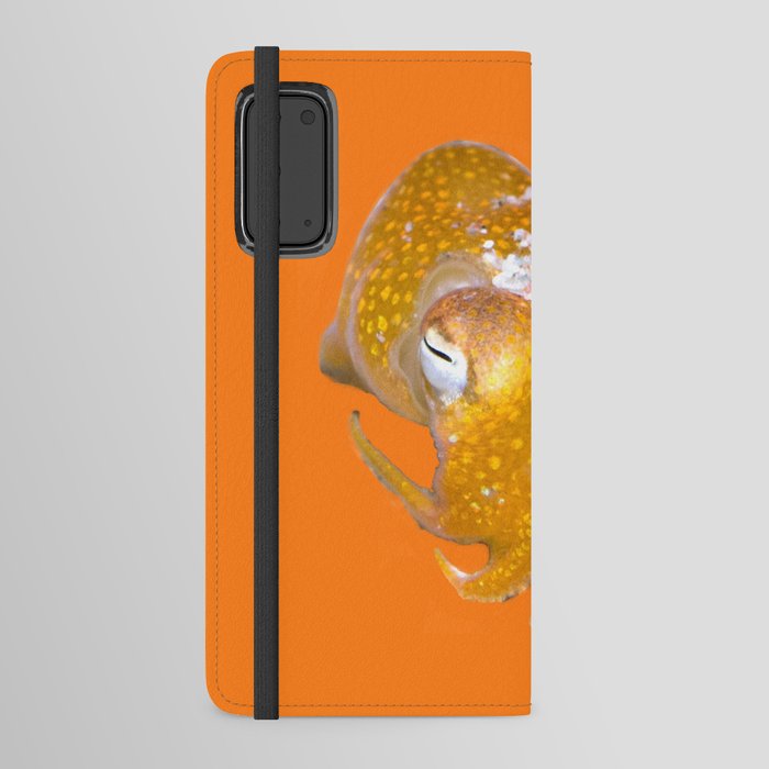 Silly Golden Bobtail squid Android Wallet Case