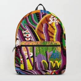 Koko Vega (Vertical) Backpack | Nature, Cholla, Desert, Cactus, Animal, Pattern, Day, Garden, Painting, Sunrise 