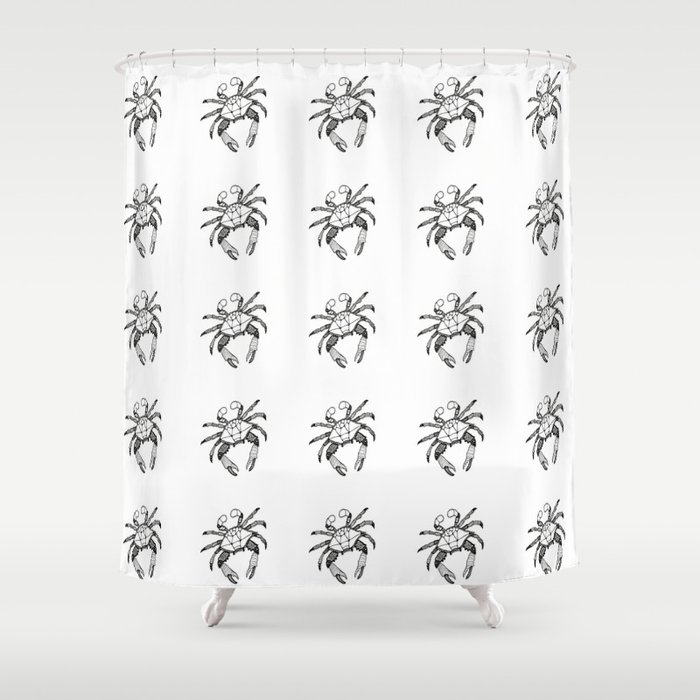 Crab Graffiti 2 Shower Curtain