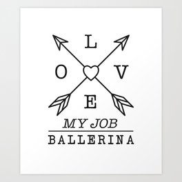 Ballerina profession Art Print