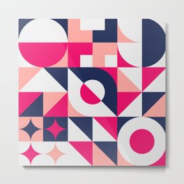 Abstract geometric pattern 189 Metal Print | Primarycolors, Design, Life, Circle, Pattern, Shape, Vividcolor, Bauhaus, Graphicdesign, Digital 