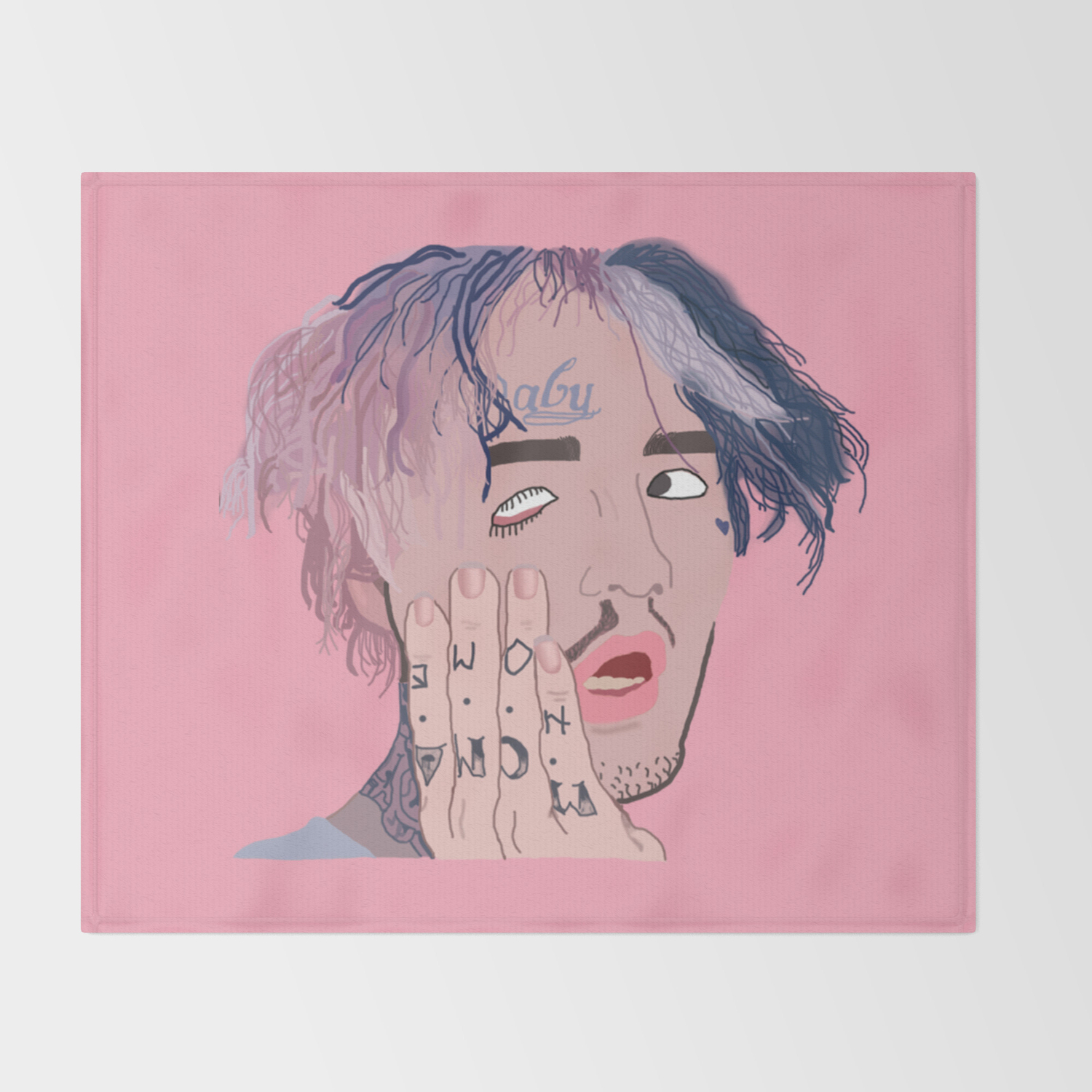 Lil Peep Throw Blanket By Rileypaige Society6