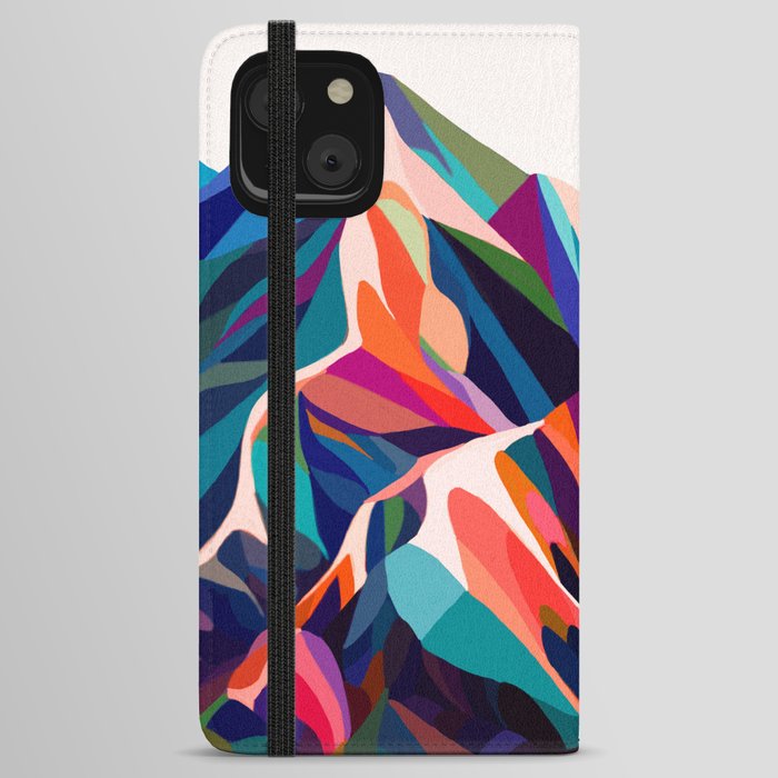 Mountains sunset warm iPhone Wallet Case