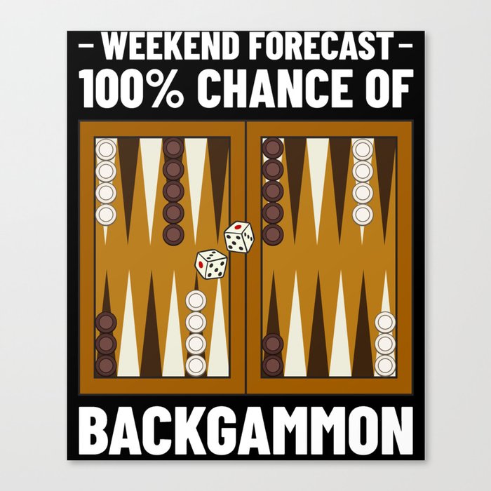 Backgammon Board Game Player Rules Canvas Print