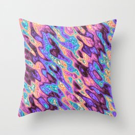 Colorful Ripples 2 Throw Pillow