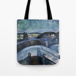 Edvard Munch - Starry Night Tote Bag