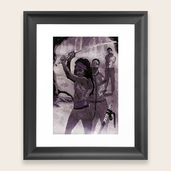 Michonne Framed Art Print