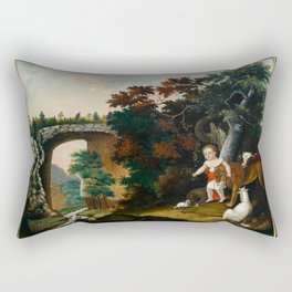 Peaceable Kingdom, 1822-1825 by Edward Hicks Rectangular Pillow