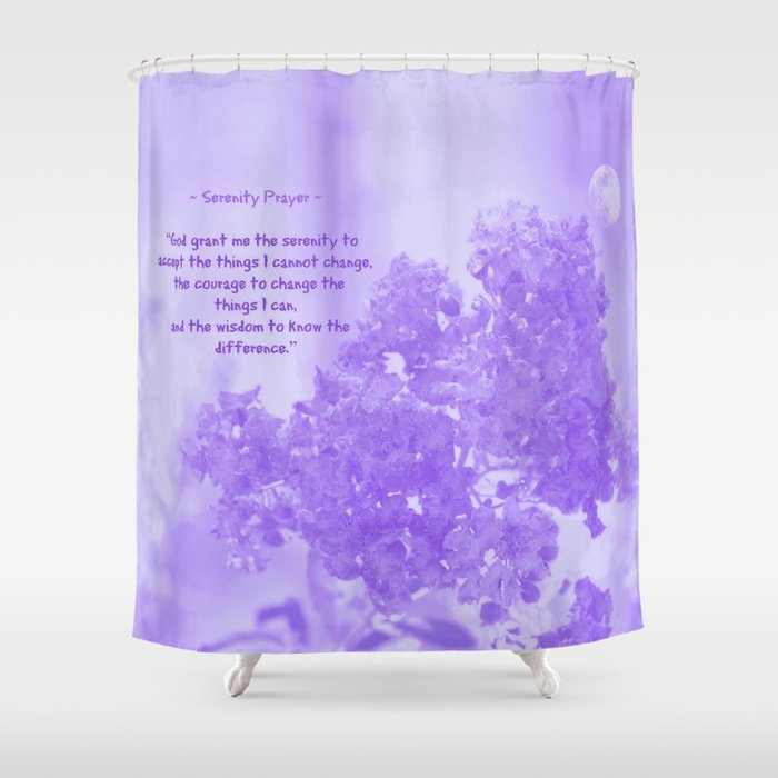 Serenity Prayer - V Shower Curtain