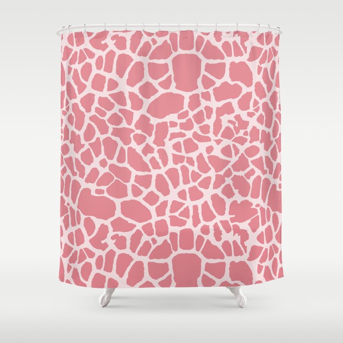 Chic Pink Giraffe Print Girly Animal Pattern Shower Curtain by Oh So ...