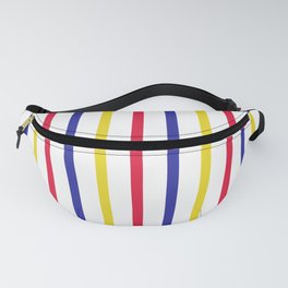 Vertical Stripes (red, blue, yellow) Fanny Pack