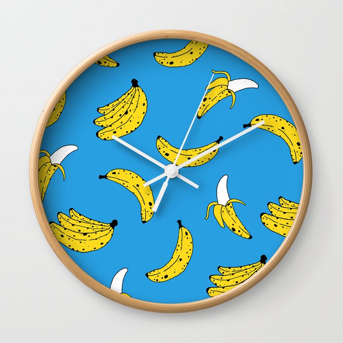 Banana Pattern Wall Clock