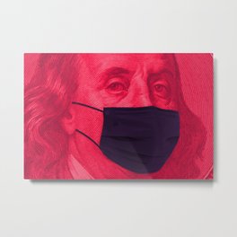 Benjamin Masked Metal Print