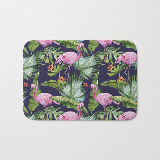Tropical Summer #society6 Bath Mat