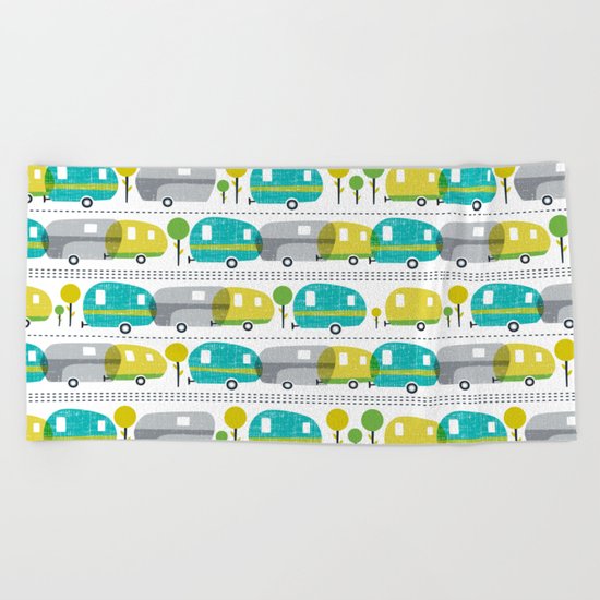 Caravan Beach Towel
