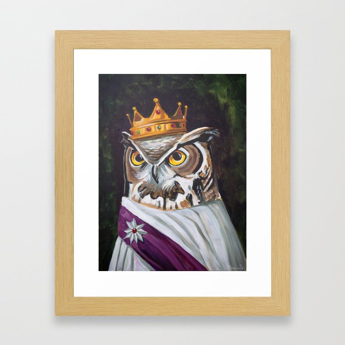 Le Royal Owl Framed Art Print