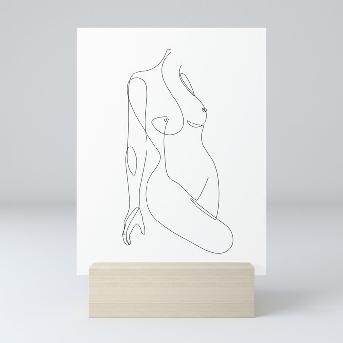 Single Nude Mini Art Print