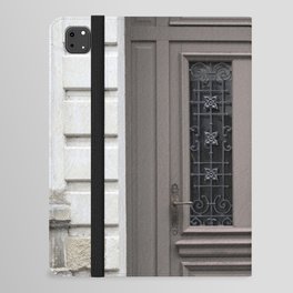 The brown door nr. 16 - French frontdoor - loire valley street and travel photography iPad Folio Case