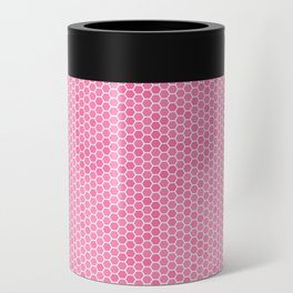 Large Bright Pink Honeycomb Bee Hive Geometric Hexagonal Design Can Cooler