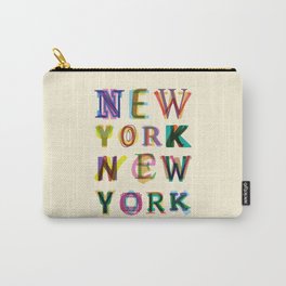 New York New York Carry-All Pouch | Graphicdesign, Maga, Colorful, Ny, Amerika, Digital, Text, Colourful, America, Vector 