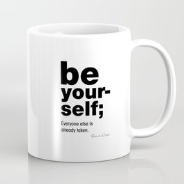 Be Yourself Oscar Wilde Quote. Mug