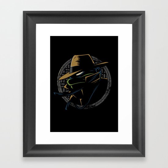 Undercover Ninja Leo Framed Art Print