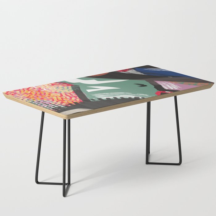 Summer body in colorful abstract Coffee Table
