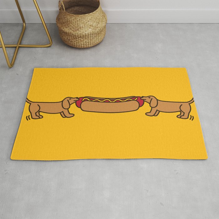 Hot Dog-O-War Rug