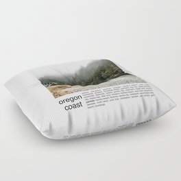 Bridge and Fog | Travel Minimalism | Oregon Coast Floor Pillow