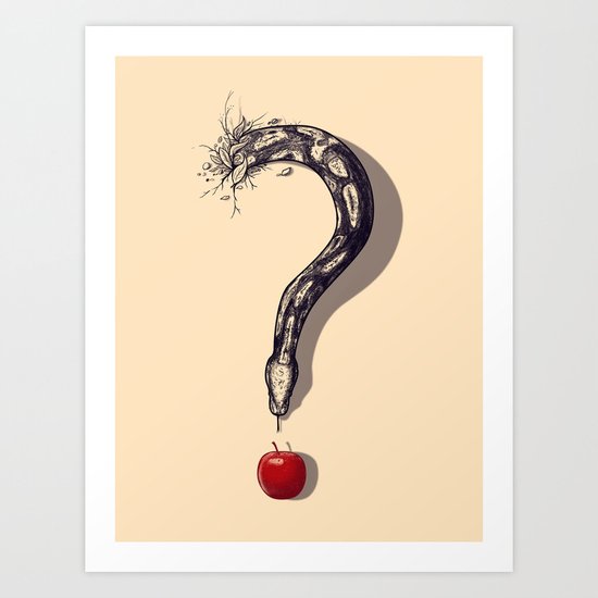 Curious Temptation Art Print