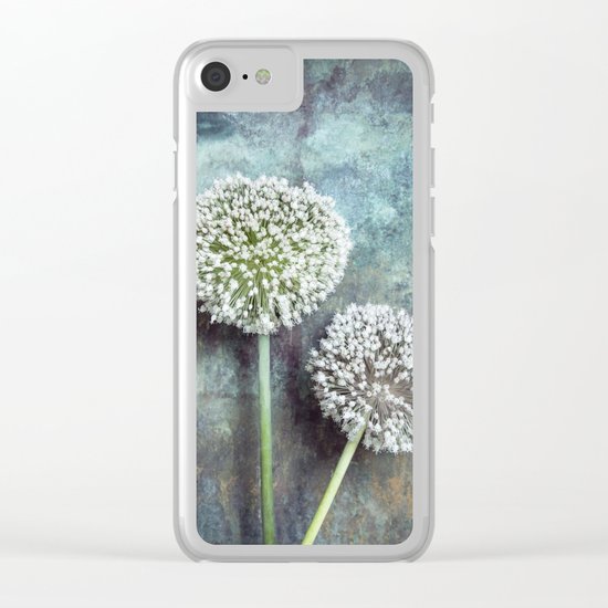 Allium Flowers Clear iPhone Case