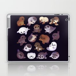 Seal pup - dark Laptop Skin