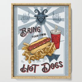 Bring Your Own Hot Dogs Serving Tray