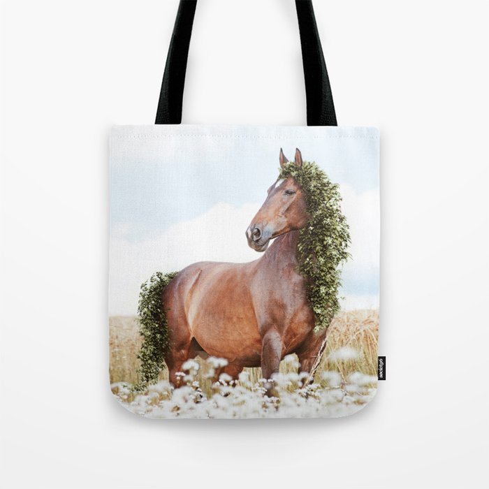 Spring Horse - Growing and Blooming Tote Bag