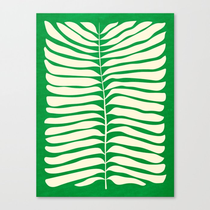 JAZZ FERNS 04 | Pine Green Matisse Edition Canvas Print