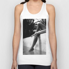 Dip your toes into the water, female form black and white photography - photographs Tank Top