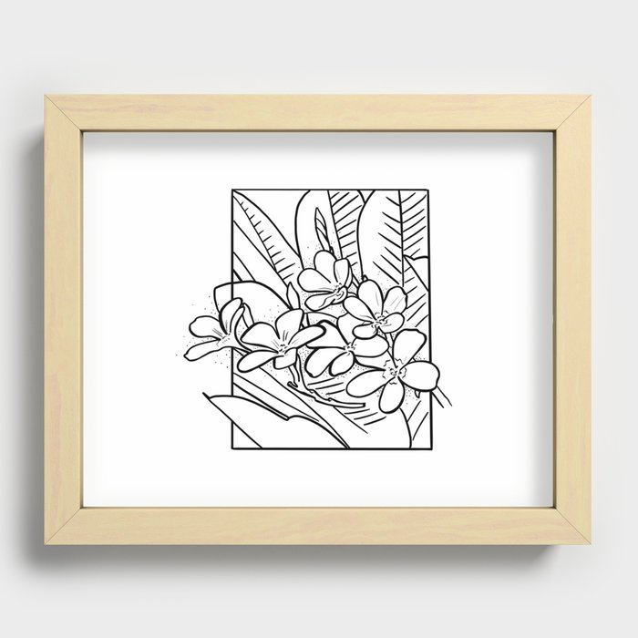 tropical beauty Recessed Framed Print