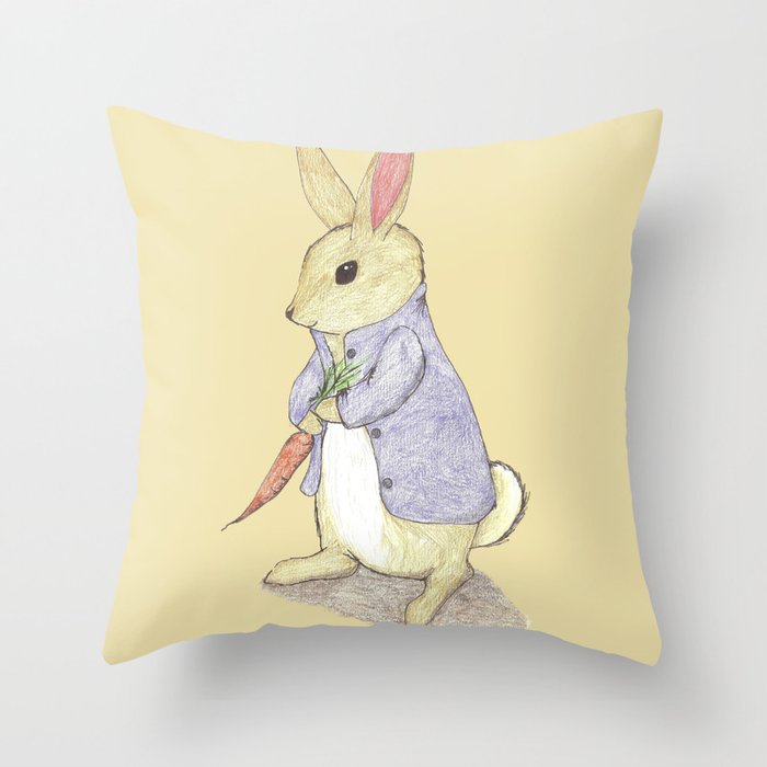 Peter Rabbit Throw Pillow