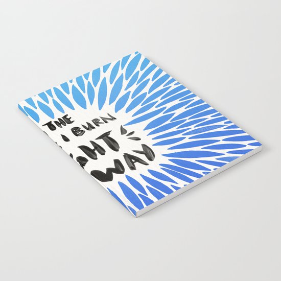 Bridges Burned – Blue Ombré Notebook