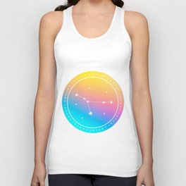 Cancer Zodiac | Rainbow Circle Unisex Tank Top