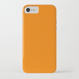 Red and yellow squares iPhone Case