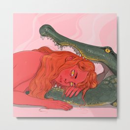 Alligator Metal Print
