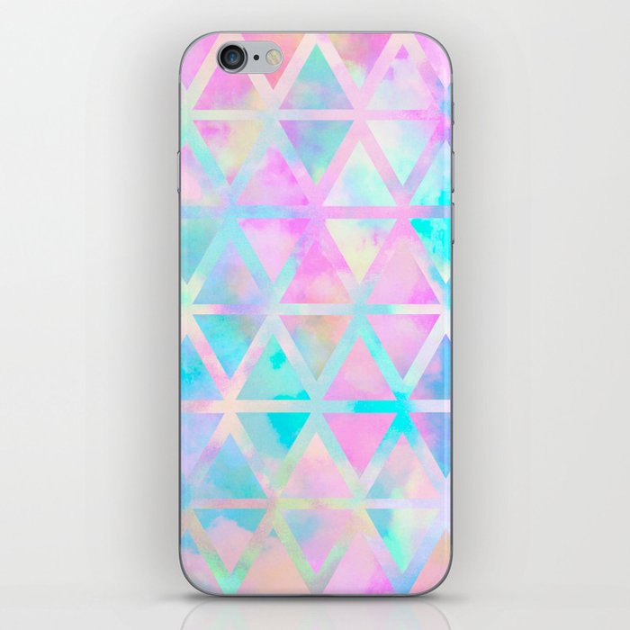 Pink pastel aztec pattern iphone case