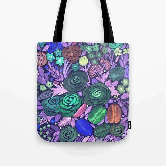 Watercolor . French cake in the colors . Tote Bag