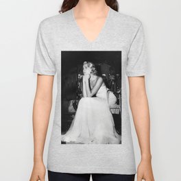 Grace Kelly #11 V Neck T Shirt | Monaco, Famous, Vintage, Sylish, Gracekelly, Fashion, Photo, Iconic, Cinema, Celebrity 