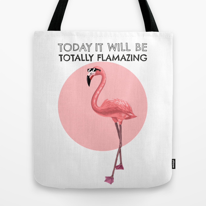 genopfyldning ækvator Jep Flamazing Flamingo Tote Bag by Doodles LAB | Society6
