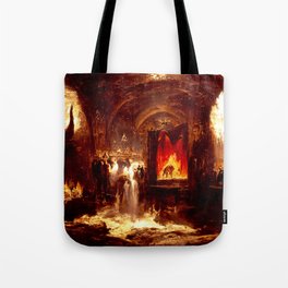 Lucifer Throne in Hell Tote Bag